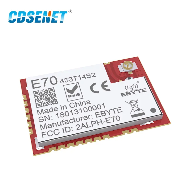 CC1310 433MHz IOT SMD Rf ワイヤレス Uhf モジュール CDSENET E70-433T14S2 UART IOT ワイヤレス送信機および受信機 14dbm 1.5KM