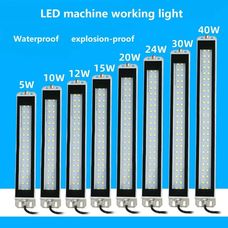 AC100-230V ワークショップ旋盤作業灯工業用 CNC 工作機械作業灯防水縫製照明アルミ合金ランプ