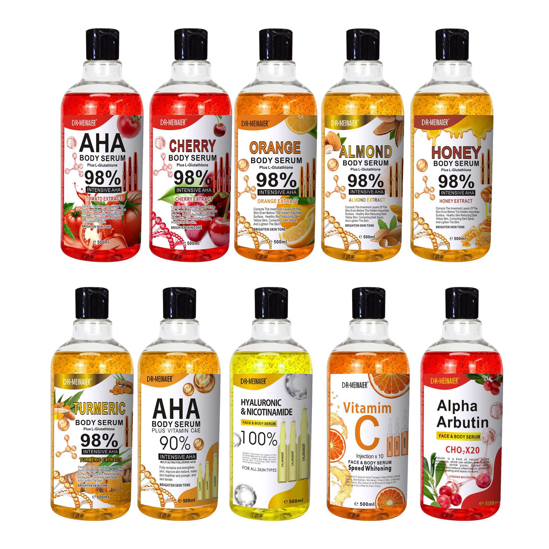 500ML ビタミンC AHA ヒアルロン酸