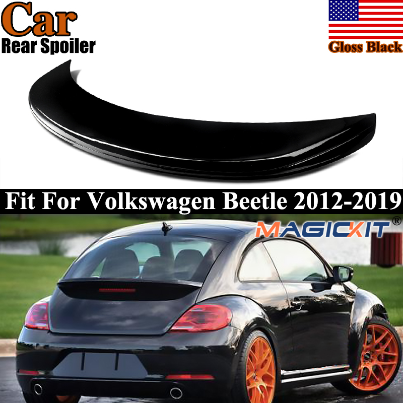Vw ビートル用グロスブラックリアトランクスポイラーリップ 2013-2018 モデル OE スタイルリアトランクスポイラーリア尾翼