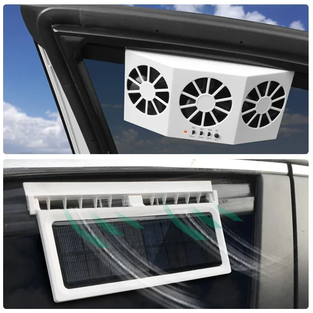 太陽光発電車の排気ファン車の窓ファン冷却ラジエーター省エネオートクールポータブル脱臭換気扇天城