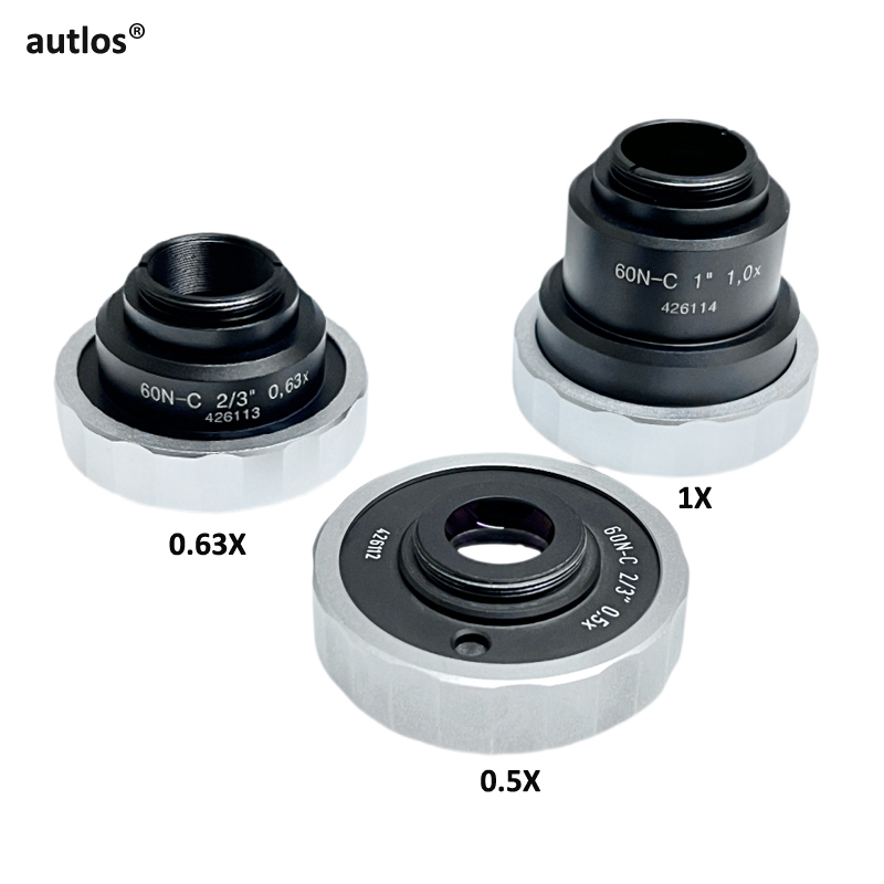 60N 1X 0.63X 0.5X 顕微鏡 C マウント CCD カメラアダプター光電管アダプター Zeiss Axio シリーズ顕微鏡用