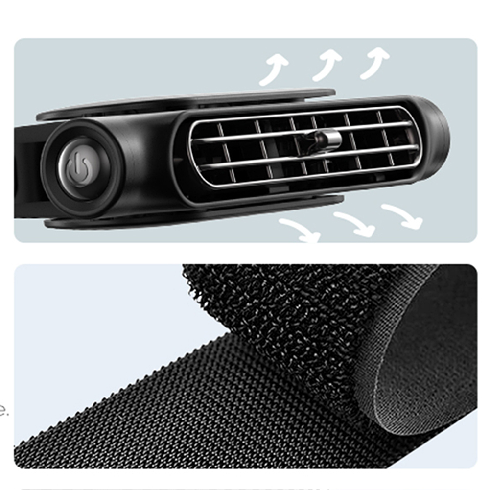 車のヘッドレスト冷却空気ファン 3 速度調整可能な車のネッククーラー USB 電源後部座席ベンチレーター前部後部座席の乗客用