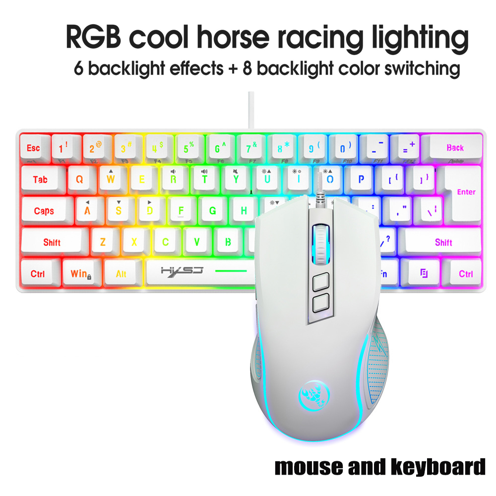 キーボードとマウスのキーボード キット ゲーマー キーボード コンボ 60%PC キーボードと白クラヴィーア Souris ゲーム デオフェルタス マウス ウント タスタートゥール