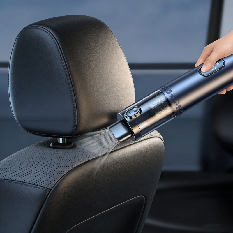 ワイヤレスポータブル掃除機 車用 強力モーター付き 金属ボディアクセサリー 便利な機動性 1個パック 静かに使用