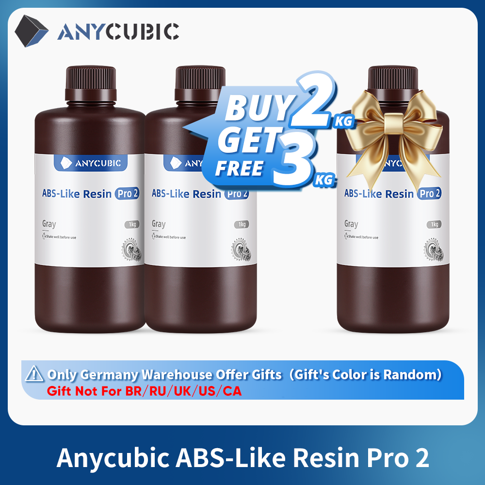 Anycubic ABS のような Pro 2 樹脂 2 KG 急速 UV 硬化 405nm 標準フォトポリマー樹脂 ABS 3D 樹脂高精度 LCD プリンタ用