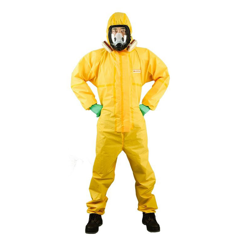 ワンピース化学作業つなぎ服保護服危険化学液体硫酸およびアルカリ耐性保護
