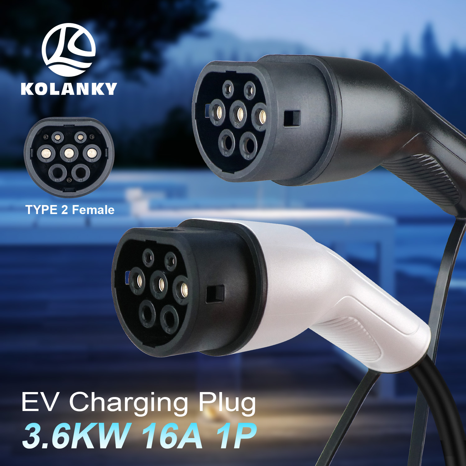 Goodcell ポータブル EV 充電器メスプラグ 16A/32A 3.6/7.2/11/22KW コネクタ充電電気自動車ハイブリッド車
