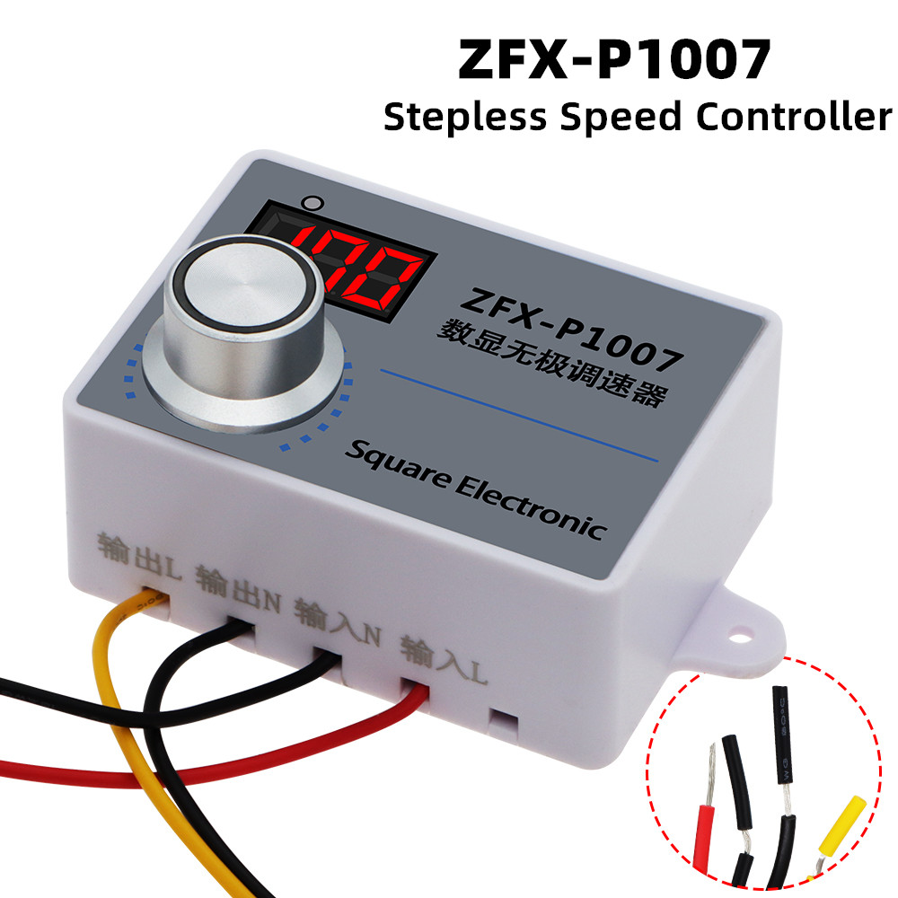 ZFX-P1007 無段スピードコントローラ防水 500 ワット AC 220 V スピードレギュレータスピードガバナ制御ガバナスイッチ