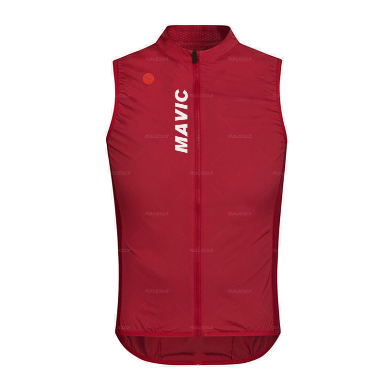RX MAVIC 新しい自転車乗馬ベスト夏防風ベスト自転車軽量ノースリーブタンクトップ高速道路自転車乗馬タンクトップ
