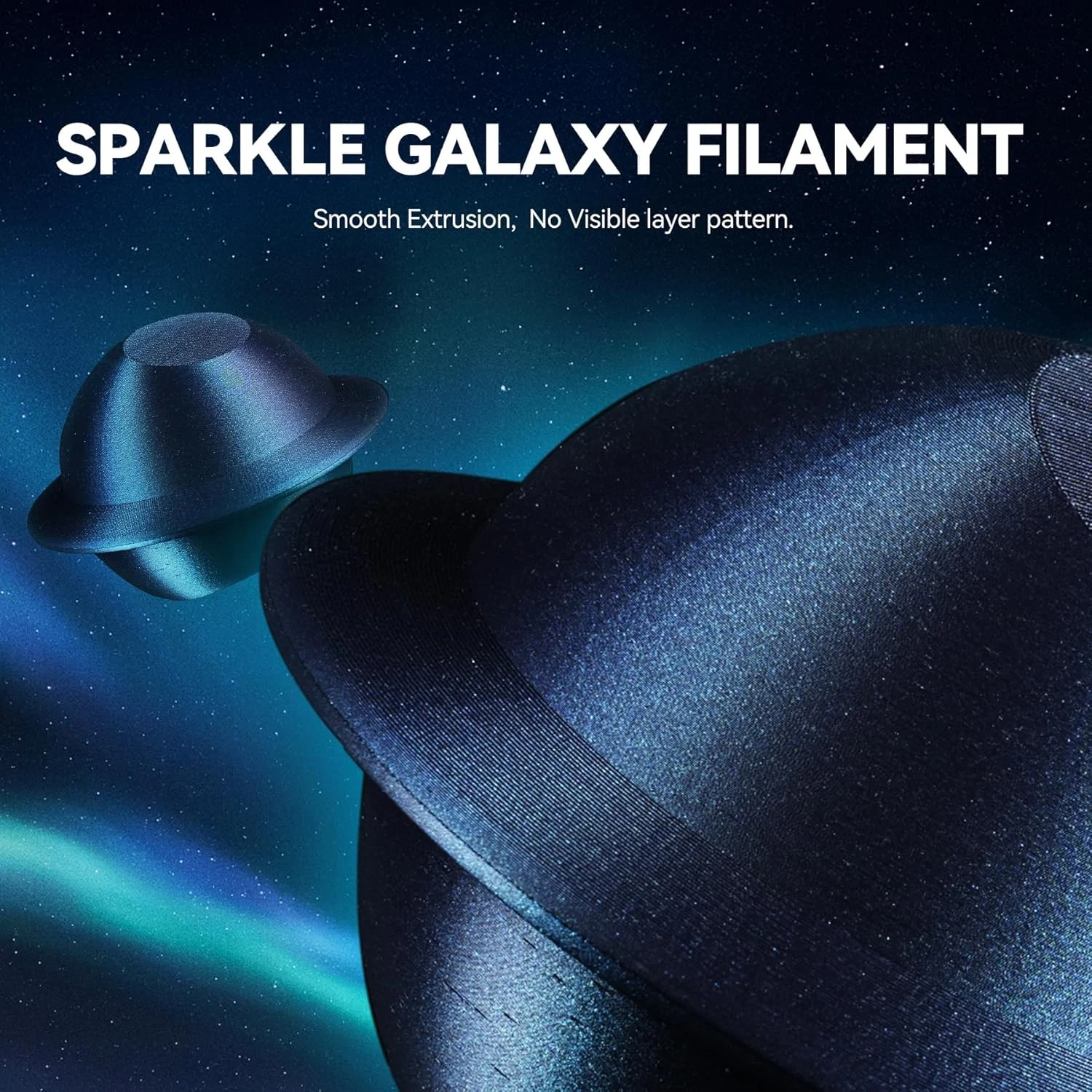 JAYO Galaxy PLA 3D プリンター フィラメント 1.75mm スパークル グリッター PLA カメレオンの色が変化します