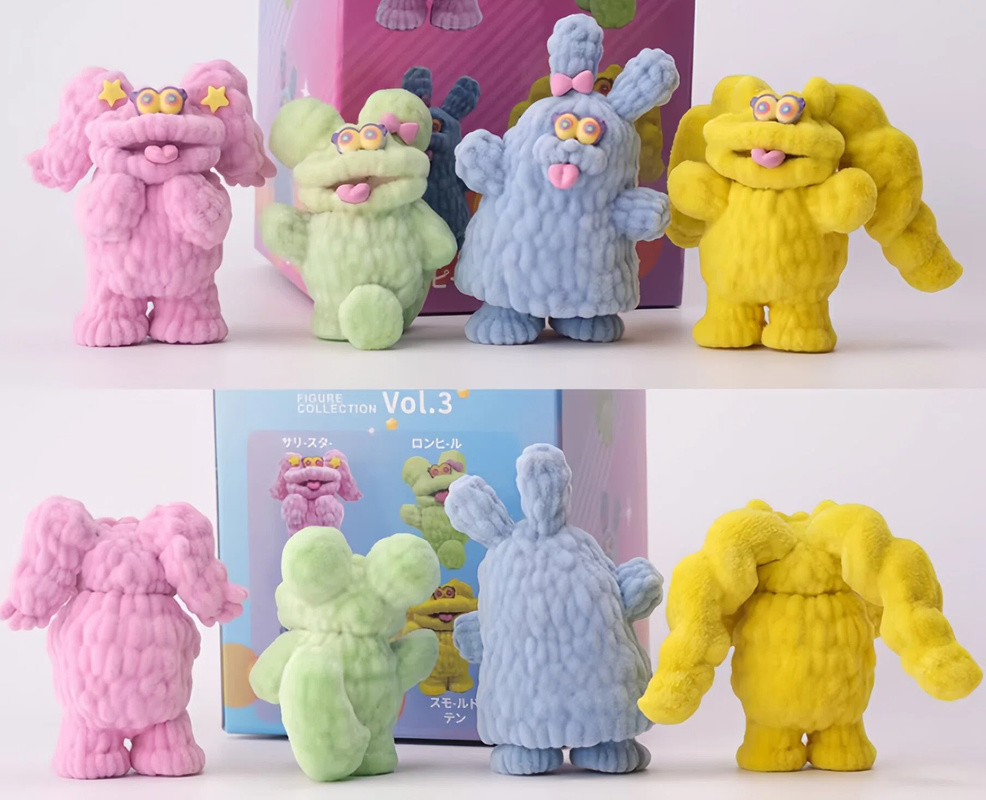 New In Stock Elephant Mole Little Monster 3rd Bullet Blind Box Flocking Action Figure Cute Desktop Decoration Surprise Gift
