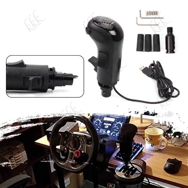 新しい USB ギアシフト ノブ Logitech G923 G29 G27 G25 TH8A ETS2 用