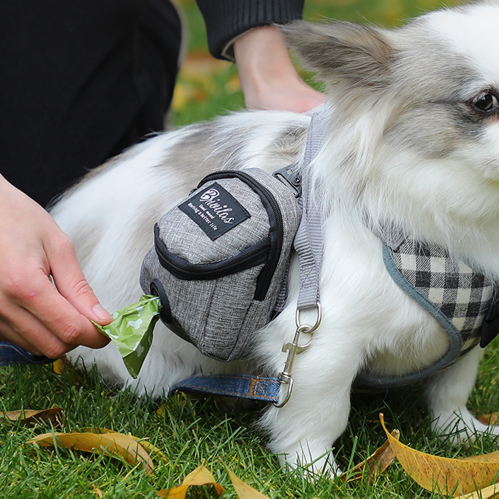 1PC ペット多機能犬の散歩バッグポータブルトレーニングバッグ屋外外出ゴミ袋収納袋スナックバッグ