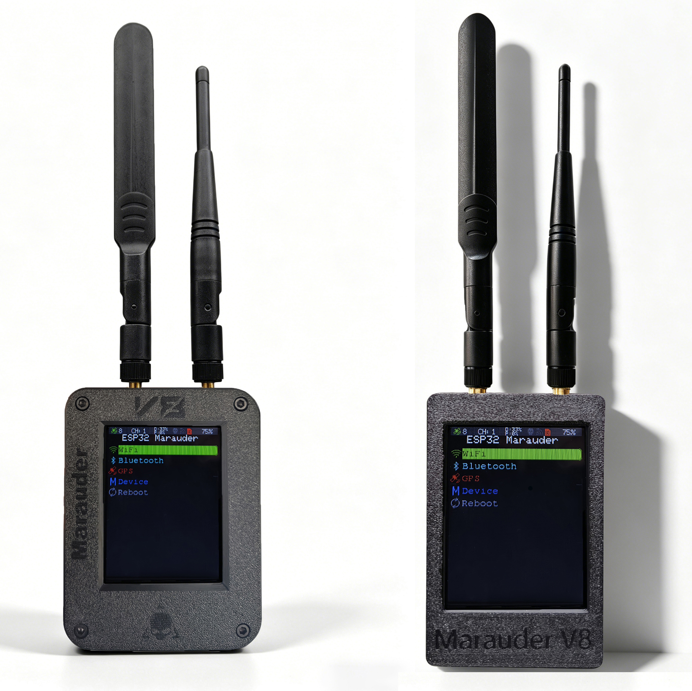 新しい ESP32 Marauder V8 デバイス ESP32-C5 2.8 インチ タッチ ディスプレイ デュアル バンド WiFi Bluetooth GPS サポート 2.4G