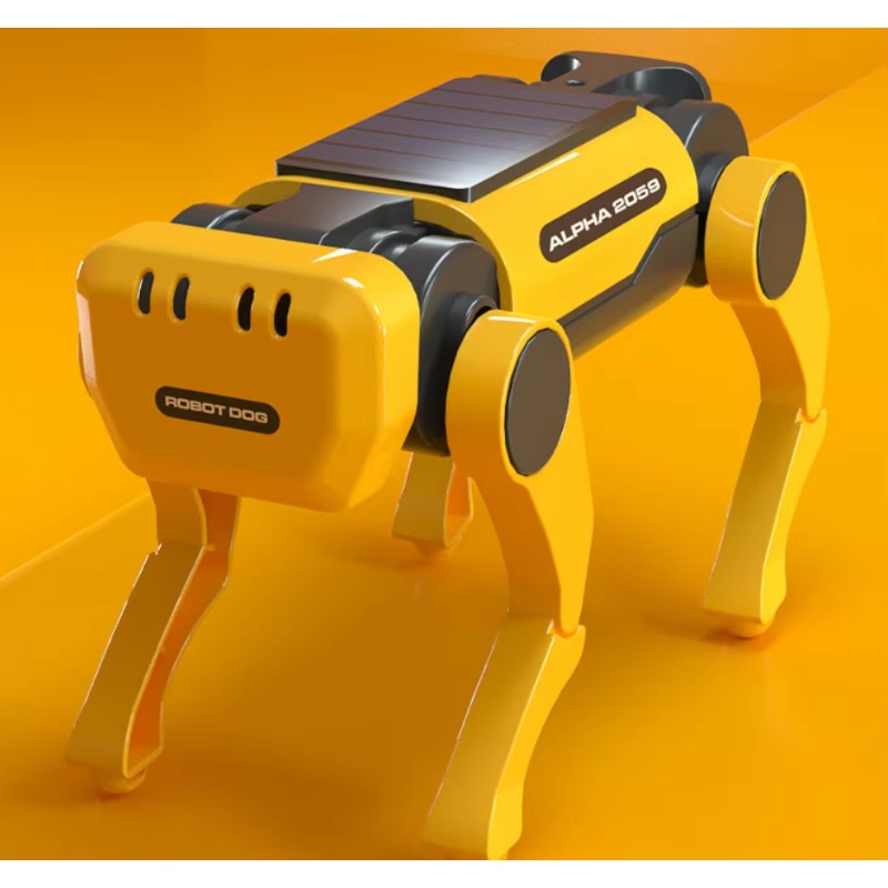 ロボット犬科学実験キット太陽光発電子犬子供のための DIY 教育幹のおもちゃ子供クリスマスギフト