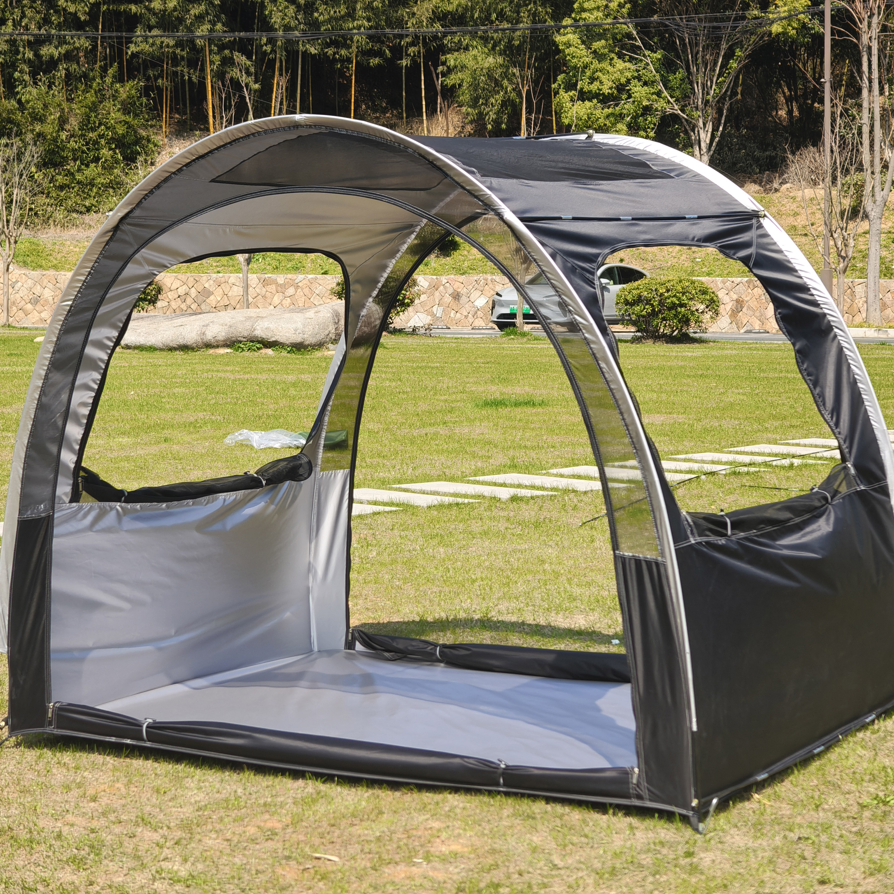 2人用トンネルスクリーンテント、屋外キャンプ、バックパッキング、ハイキング用の家族用メッシュテント。夏の子供用プレイテント、屋内プレイテント