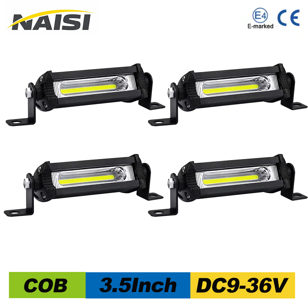 COB ミニ 4.5 インチ車のワークランプスポットライト車コンボビームオフロード運転 LED ライトバー 9 ワットアルミ合金ユニバーサル DC 9-36V5