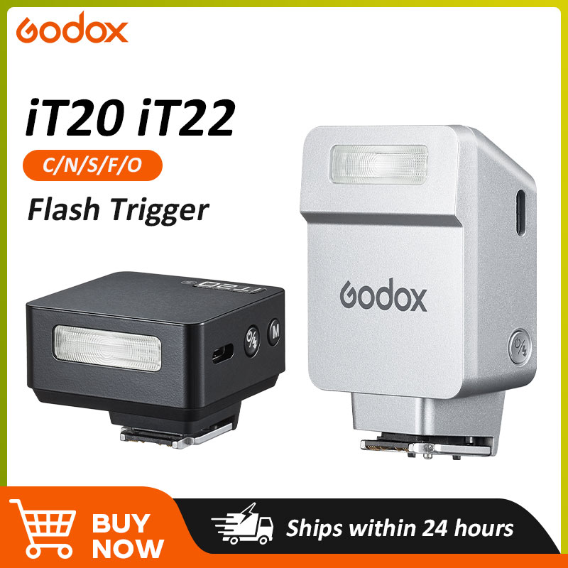 Godox iT20 iT22 C/N/S/F/O タッチスクリーンポケットフラッシュ TTL 2.4G ワイヤレスオンカメラフラッシュ Canon Sony Nikon Olympus Fujifilm 用