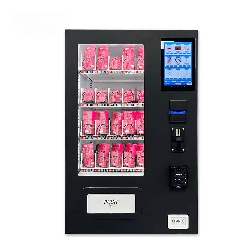 10.1 インチのタッチ スクリーンが付いている小型デスクトップのスナックおよび飲み物のチップの自動販売機