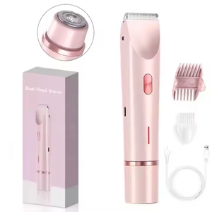電気シェーバー、女性用脱毛器、脱毛器、両頭トリマー、シェーバー、痛みのない回転式シェーバー、家庭用、充電式