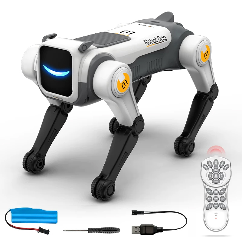 RC メカニカルドッグ インテリジェント AI RC ロボット犬 音声コマンド プログラマブル 歌 ダンス 電子スタント バイオニック スマート ロボット犬