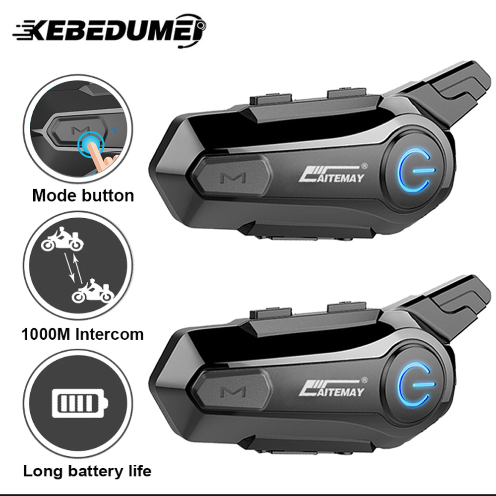 1/2 個 Bluetooth オートバイヘルメットインターホンヘッドセット 2 ライダー intercomunicador モトワイヤレスインターホンノイズリダクション