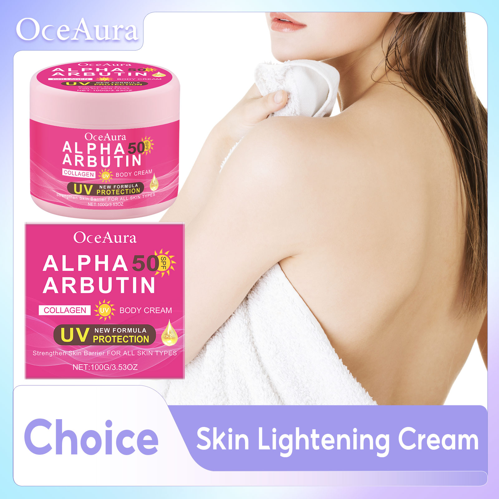 Alpha Arbutin Body Cream Repair Rough Dullness Anti Drying Body Moisturizer Uv Protection Reduce Melanin Skin Brightening Lotion