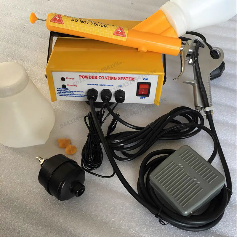 便利な 110 V/220 V 静電粉体塗装ガンポータブル調整可能な粉体塗装ガンシステム機械塗装機