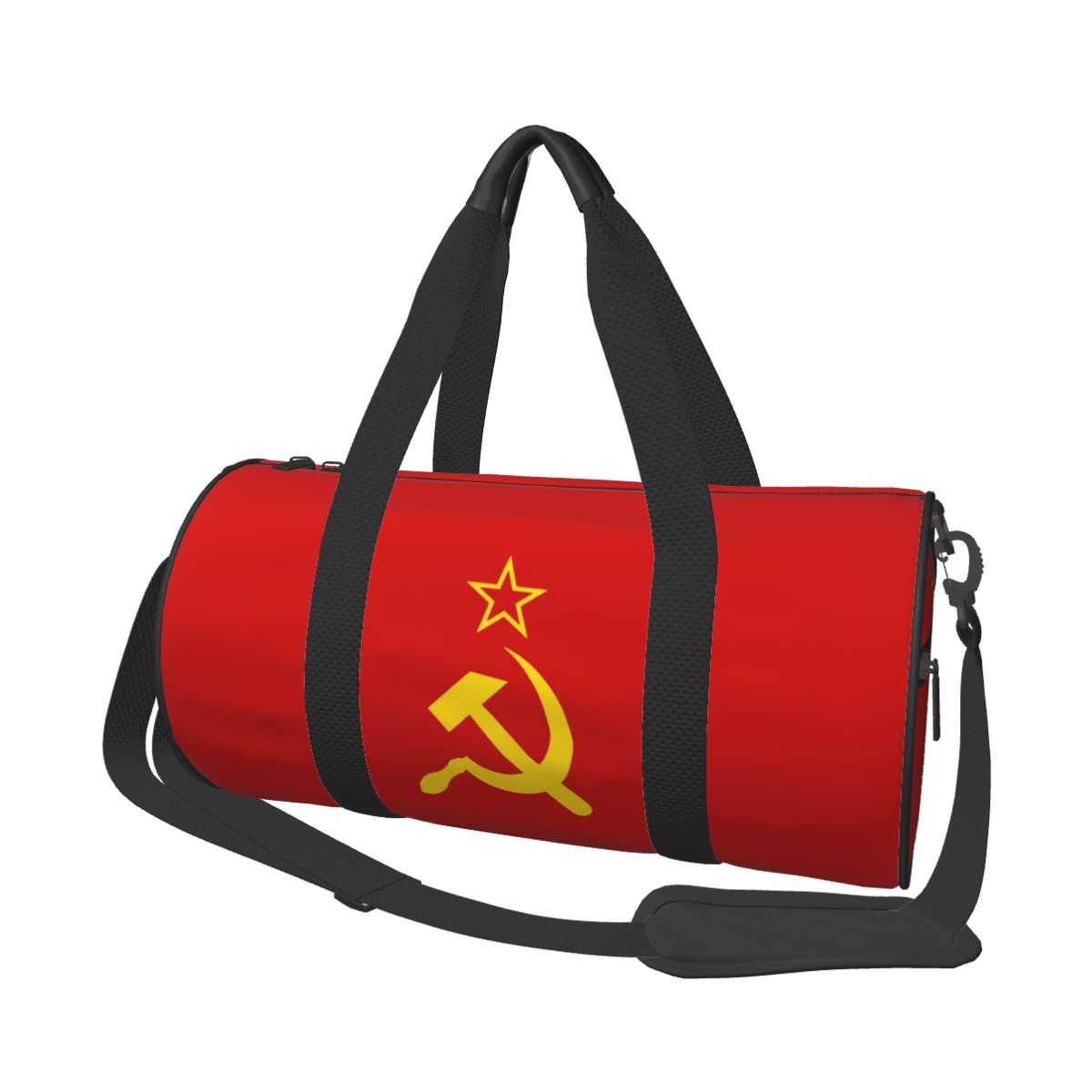 ソ連ハンマーと鎌 CCCP レトロロシアソビエト国旗大型ダッフルジムバッグ防水ダッフルトラベルバッグハンドバッグフィットネスバッグ
