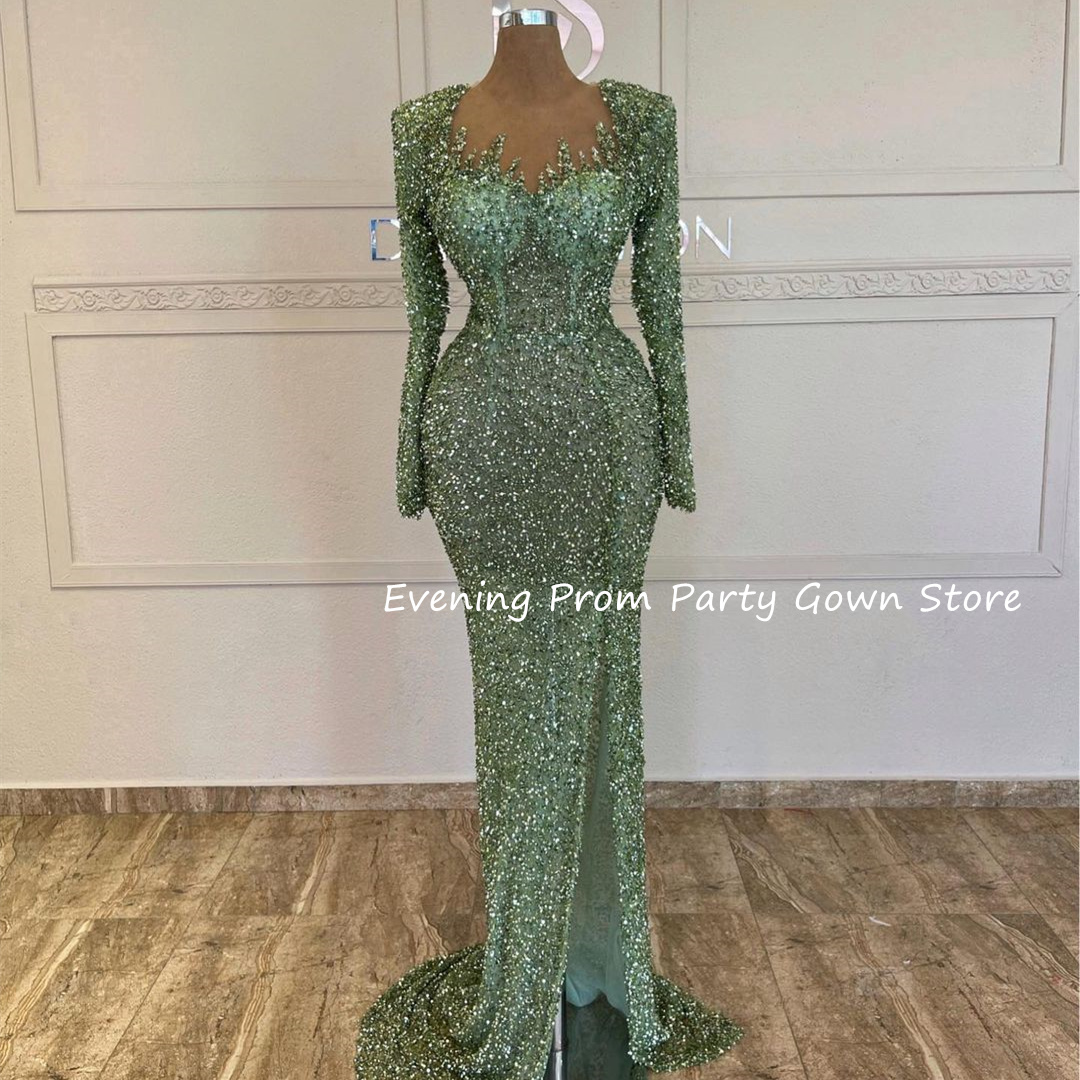 Shiny Sequin Evening Dresses for Women Party Dress vestidos de fiestas elegantes mujer فساتين للمناسبات الرسمية Customized 2025