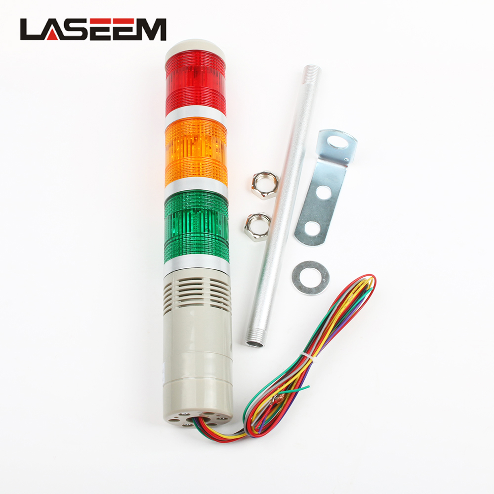 AC220V 安全スタックランプ赤緑黄フラッシュ産業タワー信号灯 LTA-205 3 層フラッシュライト警告灯 110V 24V