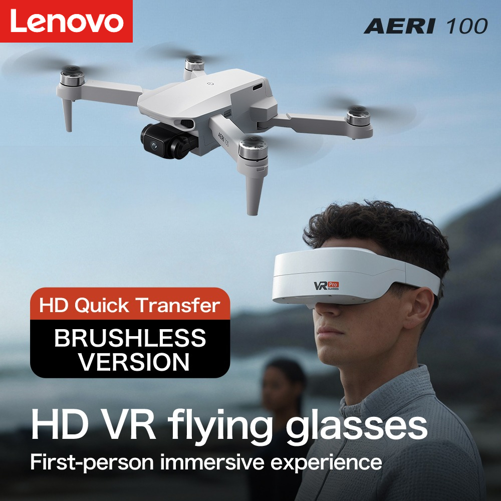 レノボ Aeri100/Aeri100VR リモートコントロールドローン 5G WIFI RC Dron Quadcopter 障害物回避 8K HD デュアルカメラ FPV ミニ Dron おもちゃ