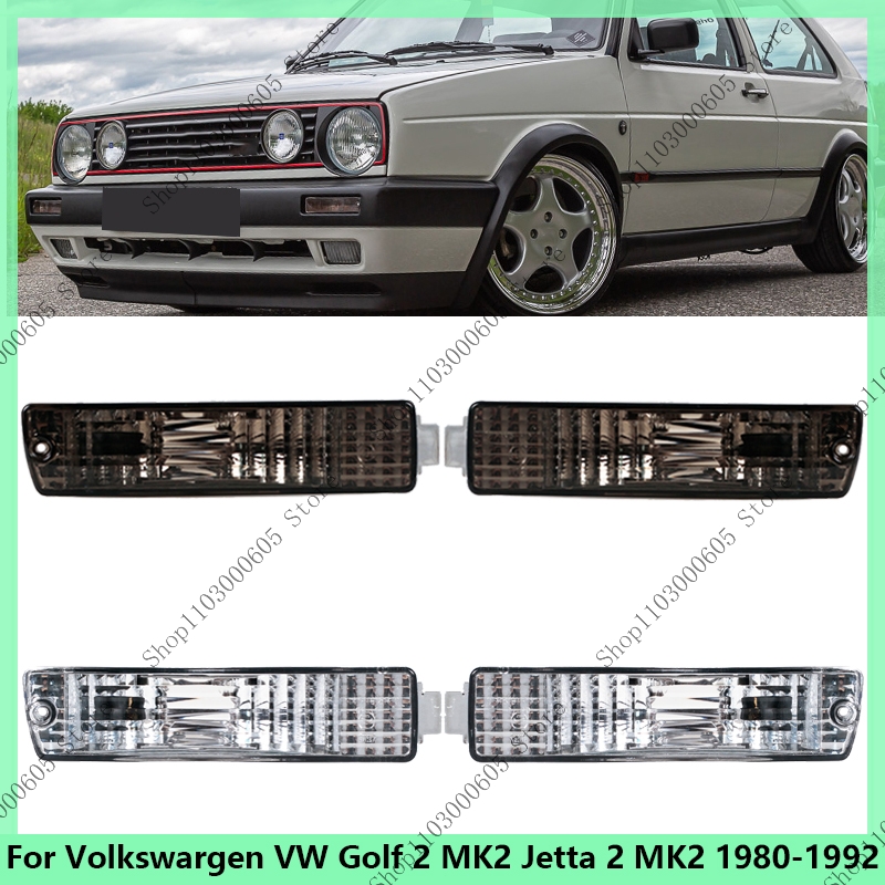 フォルクスワーゲン VW ゴルフ 2 MK2 ジェッタ 2 MK2 1980-1992 フロントターンシグナルバンパーインジケーターライトフォグコーナーランプとハーネス