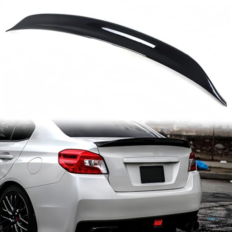 Rear Trunk Spoiler Compatible with 2015-2021 Subaru WRX/WRX STI Duckbill Fits for 15-21 4 Door Sedan Exterior High Kick Tail De