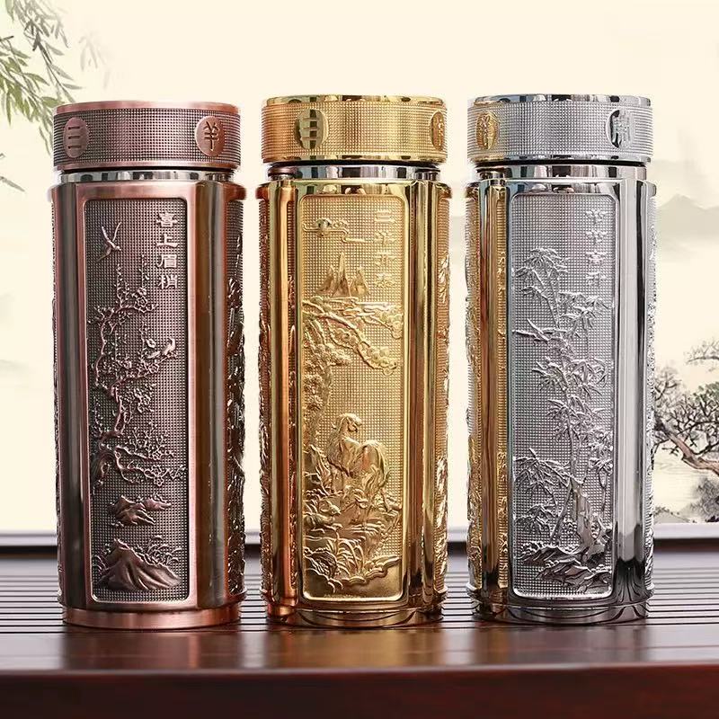 San Yang Kai Tai 銀イオン銀メッキカップ健康カップギフトカップ水カップ断熱カップ