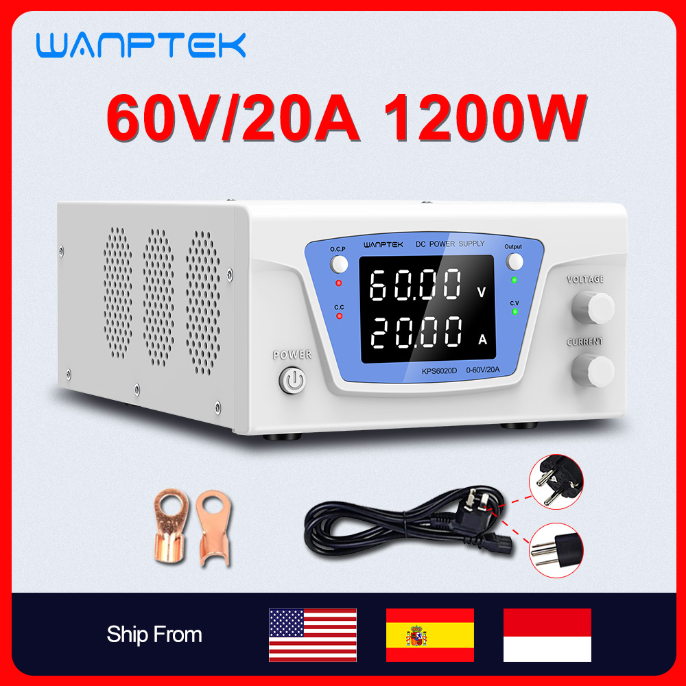 実験室用DC安定化電源、可変デジタル制御電源、100V、60V、30V、15V、10A、20A、40A、60A、ベンチ電源