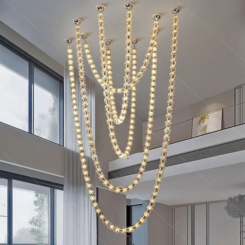 現代の家の装飾 LED ライトペンダントライトランプ forstaircase リビングルーム用シャンデリア吊り下げライト屋内照明