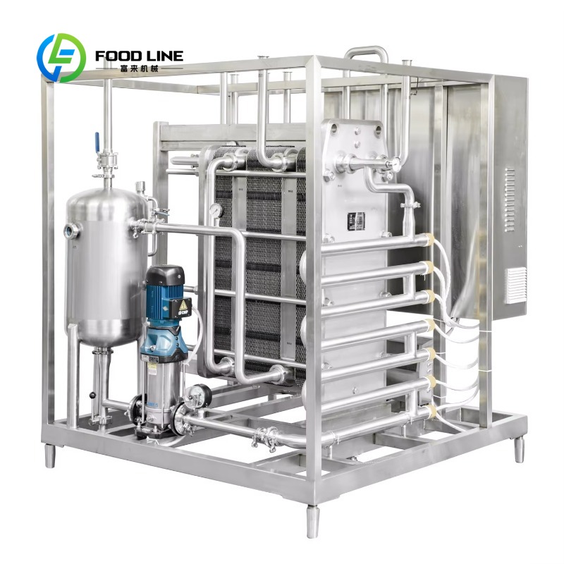 UHT Plate Sterilizer Full Automatic PLC Control Energy Saving Pasteurizer For Juice Milk Beer FL Custom Wholesale