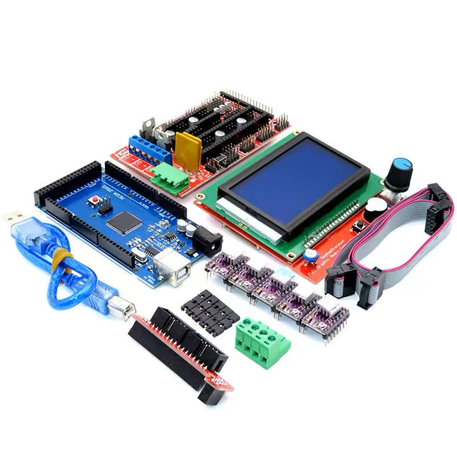 Mega 2560 R3 CH340 1 個 RAMPS 1.4 コントローラ 5 個 A4988/DRV8825 ステッピングドライバモジュール 1 個 3D プリンタキット用 12864 コントローラ