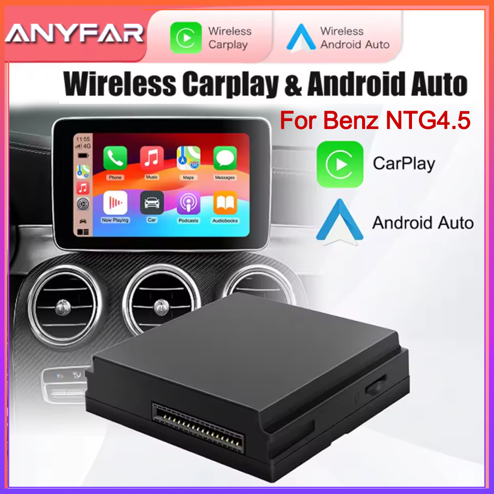 ワイヤレス Carplay デコーダメルセデスベンツ A B C E CLA GLA GLK ML スプリンター NTG4.5 ベッカーモジュール Android カーナビゲーション