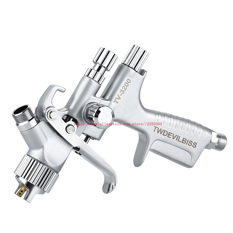 スプレーガンエアブラシペイント噴霧器 hvlp スプレーペイント TV-3200 0.8/1.0 ミリメートル 250 ミリリットルカップスポット修理塗装ツール車のペイントスプレーに適用