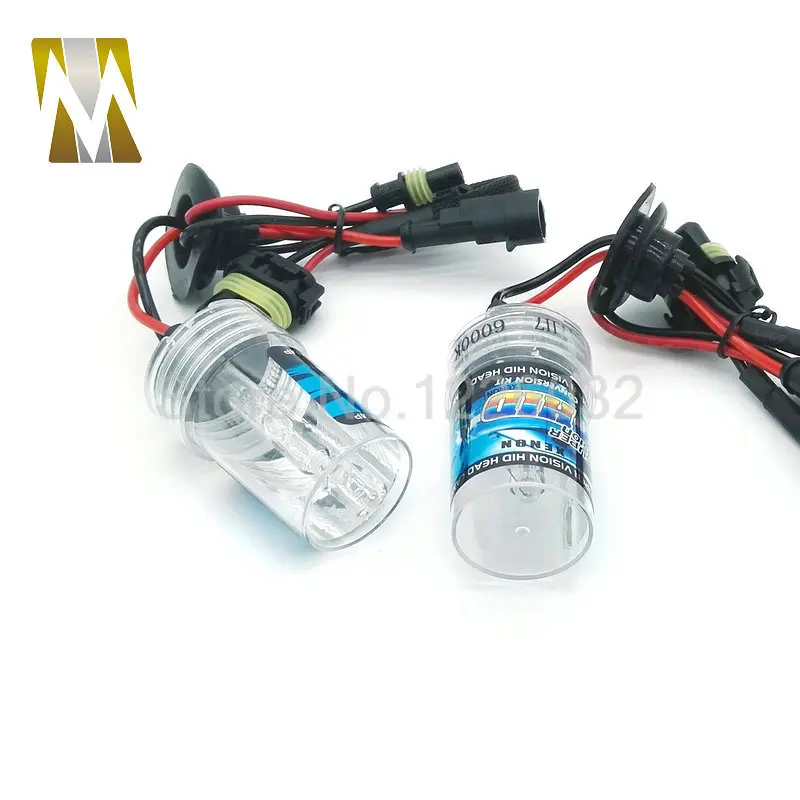 2 個 55 ワット H7 HID キセノン電球車のヘッドライト交換ランプ 6000k 4300k 8000k H8 H11 H1 9005 9006 D2S キセノンヘッドランプソース 12V