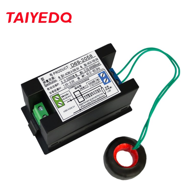 D69-2058 電圧計電流計力率電力量周波数計デジタルパネル電力計 LCD ボルトアンプ