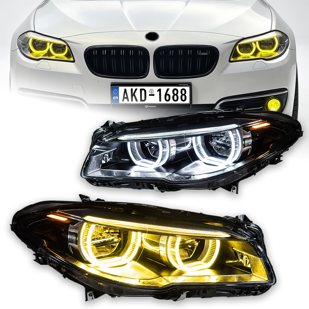 Headlights For BMW F10 F18 2011-2017 Car автомобильные товары 12V H7 LED DRL Hella Xenon Lens Hella F11 530 M5 Tools Accessories