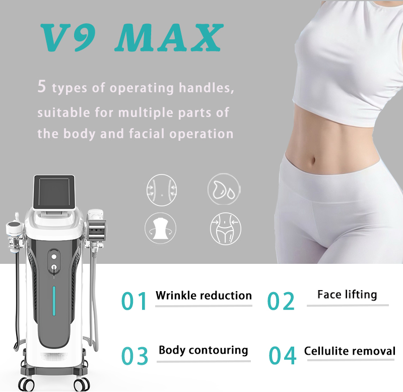 V9 Max プロフェッショナル 5 in 1 ボディ痩身マシン脂肪削減ボディ輪郭美容機器サロンスパ使用のため
