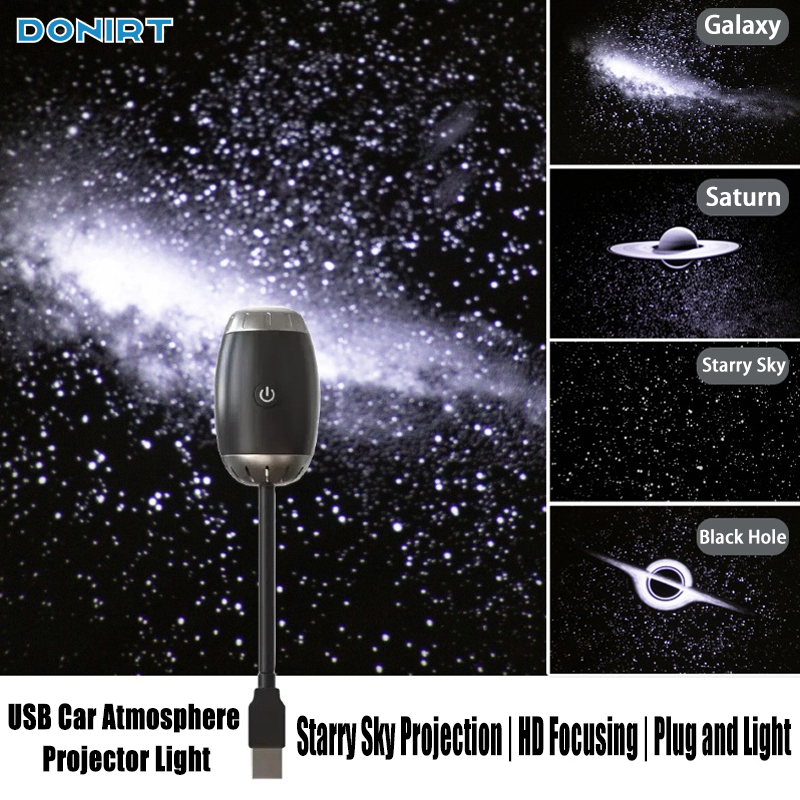 USB 車の雰囲気プロジェクターライト車内アンビエントライト LED 星空スターライトパーティーの装飾ロマンチックな土星銀河ライト