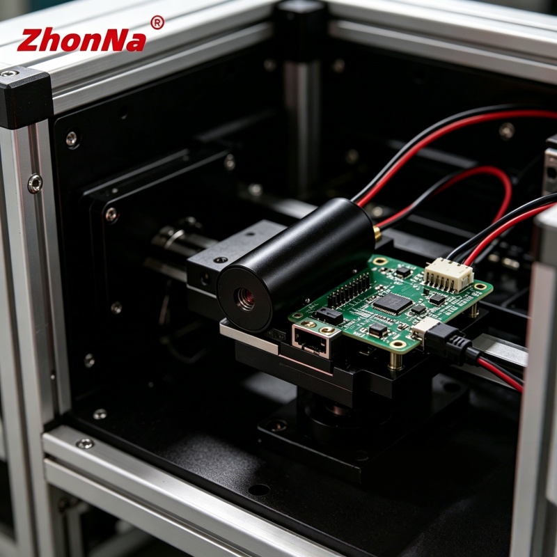 450nm 5mW ブルードットレーザーモジュール、DC 3V-5V、10X30mm メタルブロンズヘッド、光電源、無料カスタマイズ