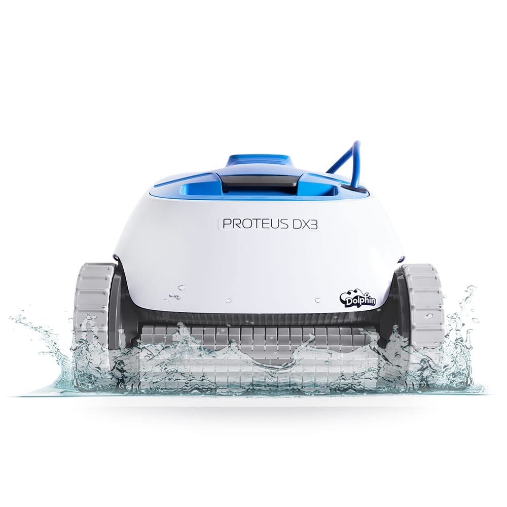 Proteus DX3 自動ロボットプール掃除機、壁登り、アクティブスクラバーブラシ、地下プールに最適、カスタム