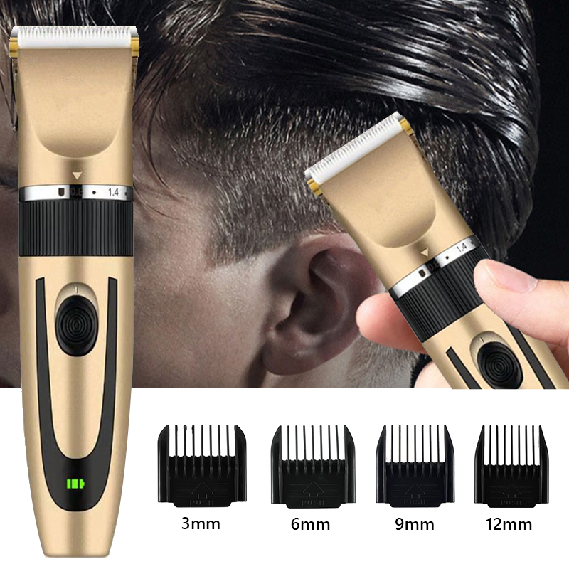 電気ヘアトリマーシェーバーホームトリマー男性用バリカンプロフェッショナル充電式シェーバー理容髪切断機